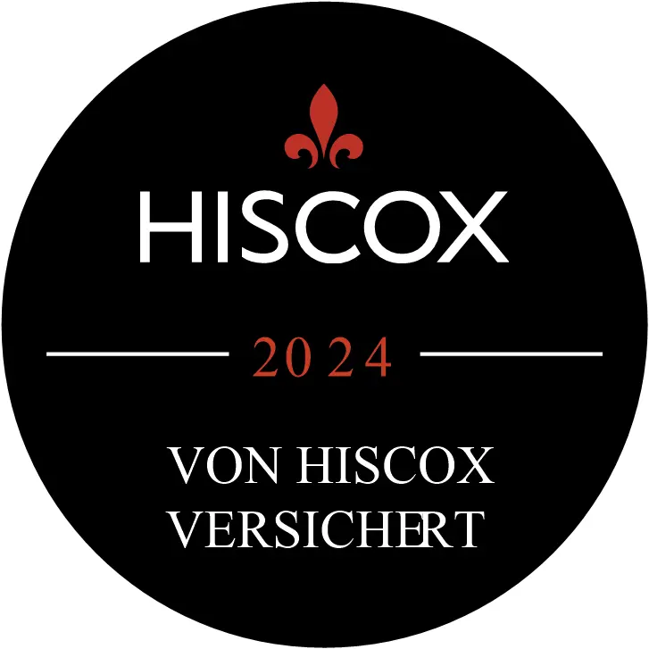 versichert durch Hiscox